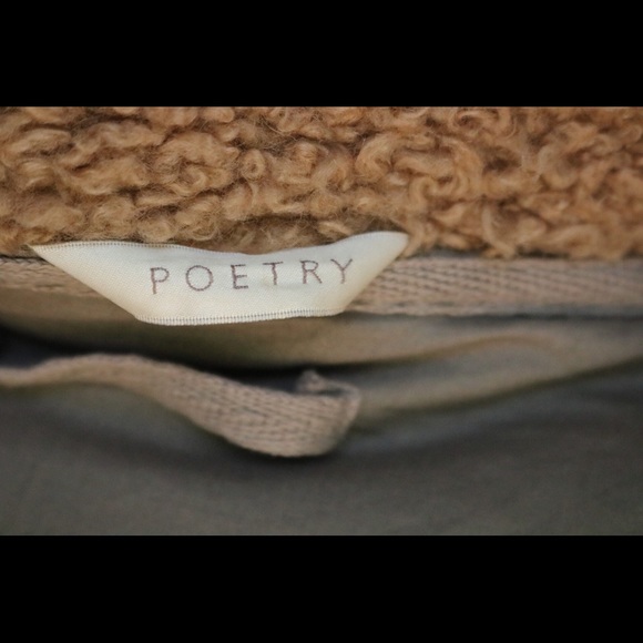 Poetry Brown Faux Fur Collar Zipper Layer Jacket ! - Picture 5 of 6